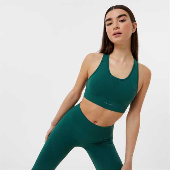 Спортни сутиени Usa Pro Спортен Безшевен Сутиен Кръстосани Презрамки Seamless Crop Sports Bra Горско зелено Usa Pro Спортен Безшевен Сутиен Кръстосани Презрамки Seamless Crop Sports Bra Горско зелено Спортни сутиени