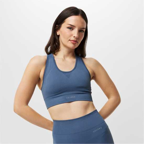 Спортни сутиени Usa Pro Спортен Безшевен Сутиен Кръстосани Презрамки Seamless Crop Sports Bra Буря Usa Pro Спортен Безшевен Сутиен Кръстосани Презрамки Seamless Crop Sports Bra Буря Спортни сутиени