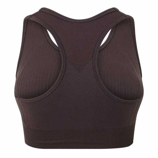 Usa Pro Спортен Безшевен Сутиен Кръстосани Презрамки Seamless Crop Sports Bra Еспресо Спортни сутиени