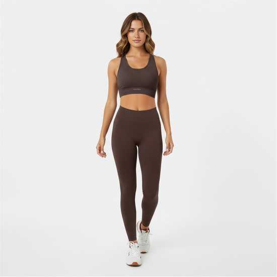 Спортни сутиени Usa Pro Спортен Безшевен Сутиен Кръстосани Презрамки Seamless Crop Sports Bra Еспресо Usa Pro Спортен Безшевен Сутиен Кръстосани Презрамки Seamless Crop Sports Bra Еспресо Спортни сутиени