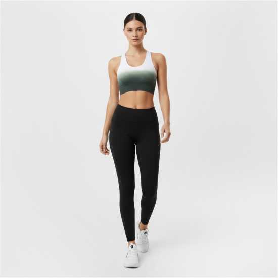 Usa Pro Ombre Sports Bra Хаки/Бял Спортни сутиени