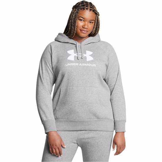 Under Armour Armour Ua Rival Fleece Logo Hoodie& Hoody Womens Gray Under Armour Armour Ua Rival Fleece Logo Hoodie& Hoody Womens Gray