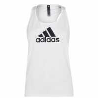 Adidas Logo Tank Top White/Black Дамски тениски и фланелки