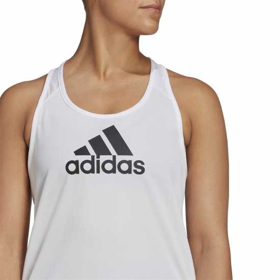 Adidas Logo Tank Top White/Black Дамски тениски и фланелки