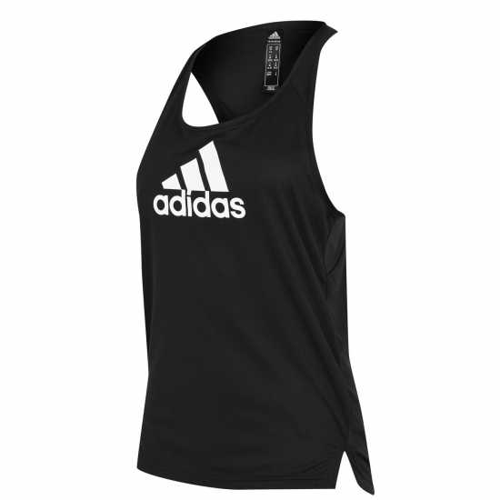 Adidas Logo Tank Top Black/White Дамски тениски и фланелки