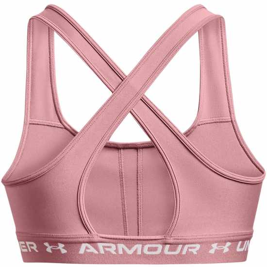 Under Armour Crossback Mid Sports Bra Pink Спортни сутиени