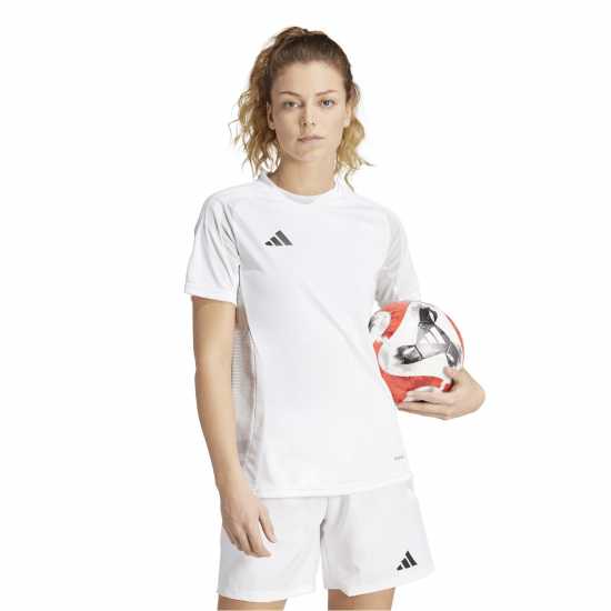 Adidas Tiro24 C M Jsyw T-Shirt Womens White 