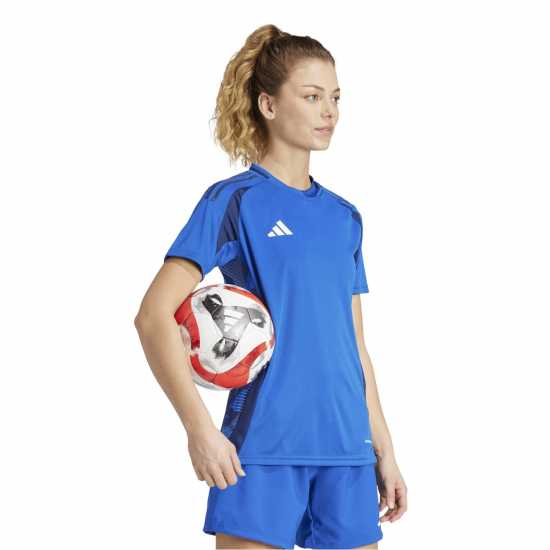 Adidas Tiro24 C M Jsyw T-Shirt Womens Royal Blue Adidas Tiro24 C M Jsyw T-Shirt Womens Royal Blue
