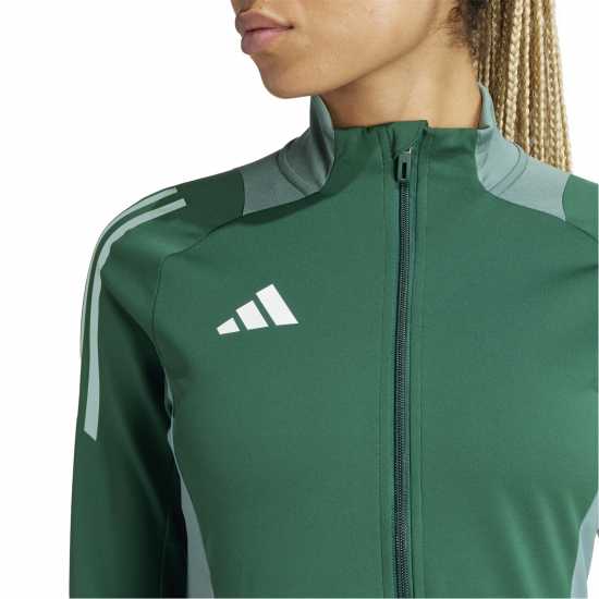 Adidas Women's Tiro24 Tracksuit Top Dark Green 