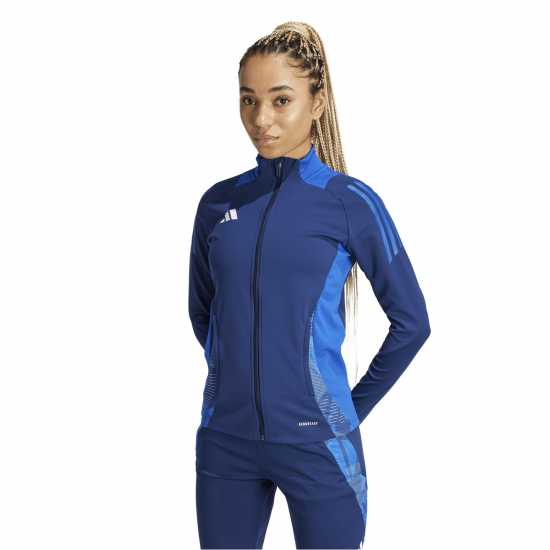 Adidas Women's Tiro24 Tracksuit Top Navy Blue 