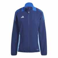 Adidas Tiro24 Cprejktw Tracksuit Top Womens Navy Blue 