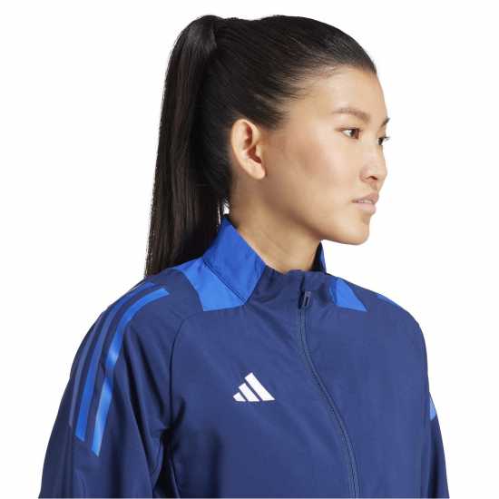 Adidas Tiro24 Cprejktw Tracksuit Top Womens Navy Blue 