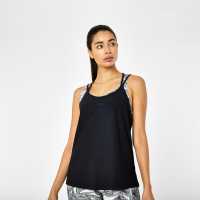 Sale Usa Pro Strappy Sports Vest Black Дамски тениски и фланелки