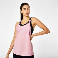 Sale Usa Pro Strappy Sports Vest Foxglove Pink Дамски тениски и фланелки