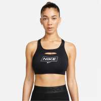 Nike Pro Dri-FIT Swoosh Women's Medium-Support Non-Padded Graphic Sports Bra
