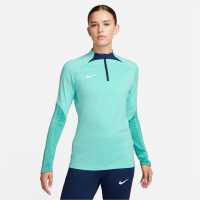 Nike Strike Drill Top Womens Turquoise Дамски горнища с цип