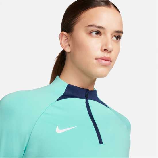 Nike Strike Drill Top Womens Turquoise Дамски горнища с цип