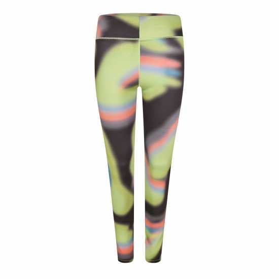 Diadora Flowers Leggins Womens Blk/green 