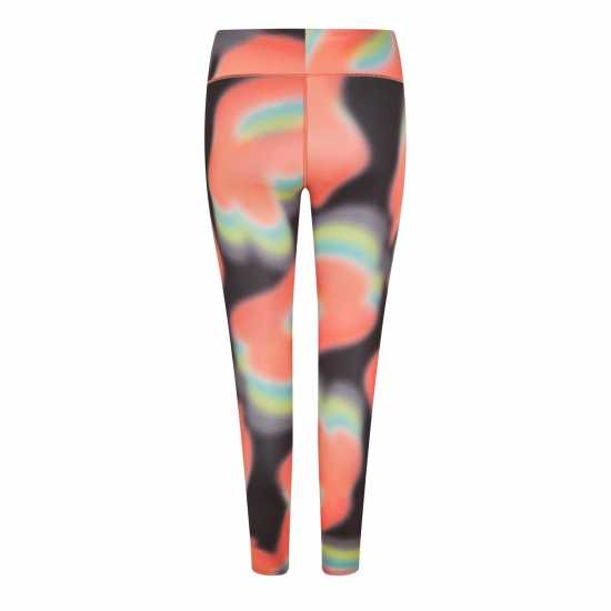 Diadora Flowers Leggins Womens Blk/Coral Diadora Flowers Leggins Womens Blk/Coral