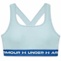 Under Armour Armour Medium Support Crossback Bra Womens Blue Спортни сутиени