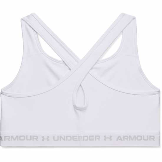 Under Armour Armour Medium Support Crossback Bra Womens White Спортни сутиени