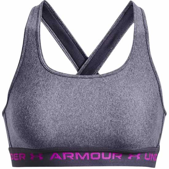 Under Armour Armour Medium Support Crossback Bra Womens Purple/Grey Спортни сутиени