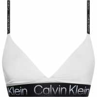 Calvin Klein Performance Logo Low Support Sports Bra Bright White Спортни сутиени