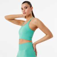 Usa Pro Seamless Adjustable Sports Bra Тъмно зелено Спортни сутиени