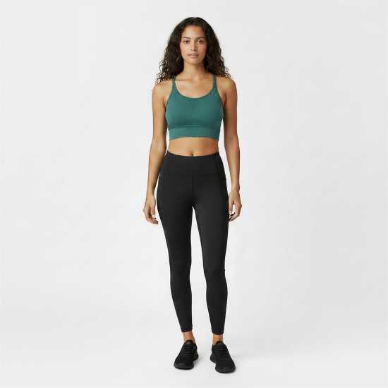 Usa Pro Up Seamless Adjustable Sports Bra Forest Green 