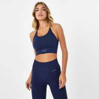 Usa Pro Seamless Adjustable Sports Bra Морска синьо Спортни сутиени
