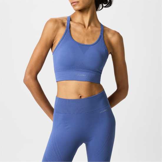 Usa Pro Seamless Adjustable Sports Bra Бижу Син Спортни сутиени