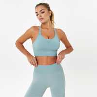Usa Pro Seamless Adjustable Sports Bra Светло сиво М Спортни сутиени