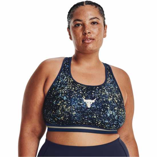 Under Armour Armour Project Rock Womens Sports Bra Академия Спортни сутиени