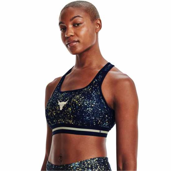 Under Armour Armour Project Rock Womens Sports Bra Academy - Спортни сутиени