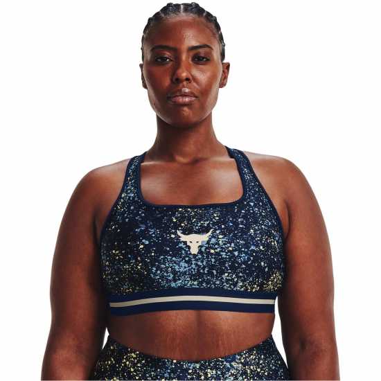 Under Armour Armour Project Rock Womens Sports Bra Academy - Спортни сутиени