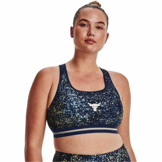 Under Armour Armour Project Rock Womens Sports Bra Academy - Спортни сутиени