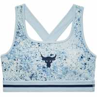 Under Armour Armour Project Rock Womens Sports Bra Blue/Academy Спортни сутиени