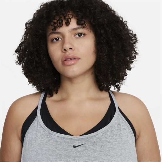 Nike Dri-FIT One Women's Standard Fit Tank Grey Дамски тениски и фланелки