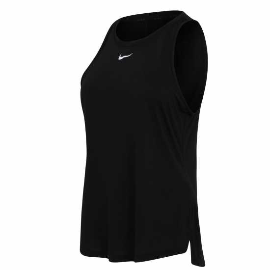 Nike Dri-FIT One Women's Standard Fit Tank Black Дамски тениски с яка