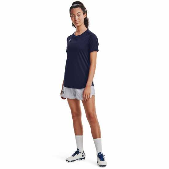 Under Armour Womens Challenger Ss Training Top Blue Дамски тениски и фланелки