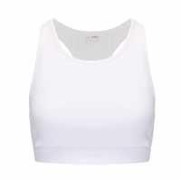 Usa Pro Core Racer Back Sports Bra Womens Бяло Спортни сутиени