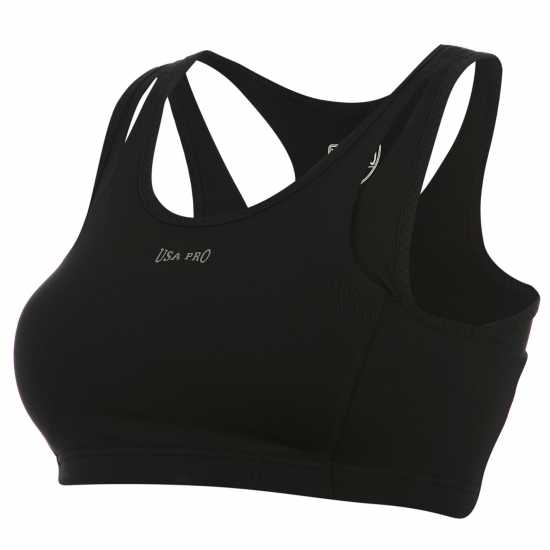 Usa Pro Core Racer Back Sports Bra Black Спортни сутиени