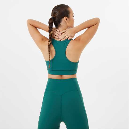 Usa Pro Core Racer Back Sports Bra Forest Green Спортни сутиени