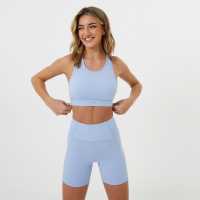 Usa Pro Core Racer Back Sports Bra Womens Брунера Синьо Спортни сутиени