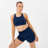 Usa Pro Core Racer Back Sports Bra Womens Морска синьо Спортни сутиени