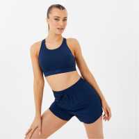 Usa Pro Core Racer Back Sports Bra Navy Спортни сутиени