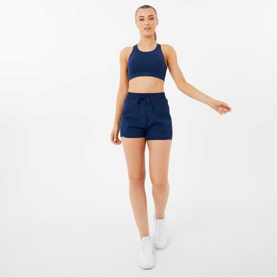 Usa Pro Core Racer Back Sports Bra Womens Морска синьо Спортни сутиени