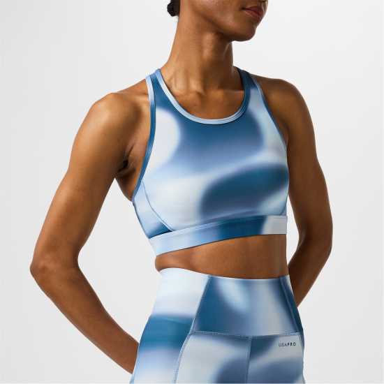 Usa Pro Core Racer Back Sports Bra Womens Вихрен Омбре Спортни сутиени