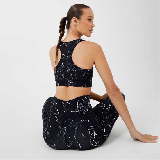 Usa Pro Core Racer Back Sports Bra Womens Оцветена листо Спортни сутиени