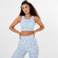 Usa Pro Core Racer Back Sports Bra Womens Водни цветове Спортни сутиени